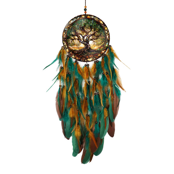 Tree of Life Dreamcatcher – Illustrated Art Wall Hanging