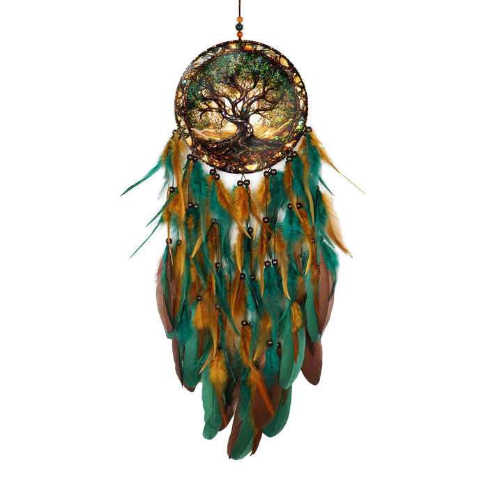 Tree of Life Dreamcatcher – Illustrated Art Wall Hanging
